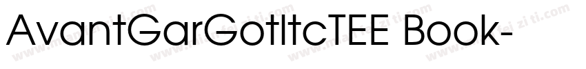 AvantGarGotltcTEE Book字体转换